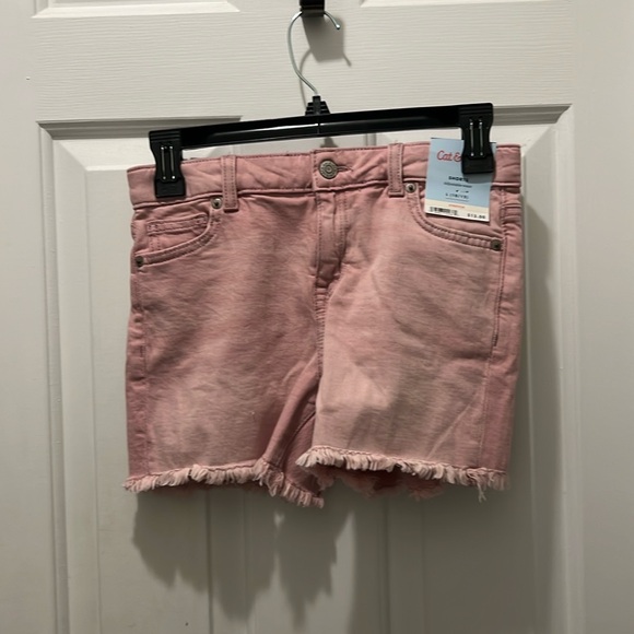 Cat and jack pink jean shorts - Picture 1 of 2